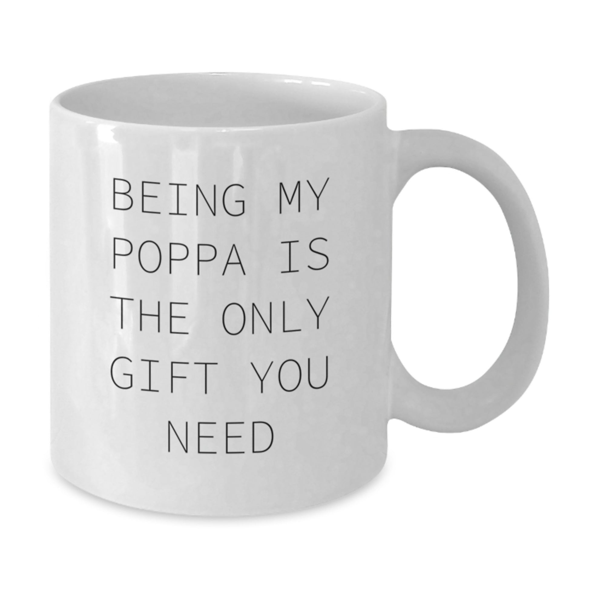 Poppa Keepsake White Ceramic Coffee Mug Birthday Gift for Him - Additional