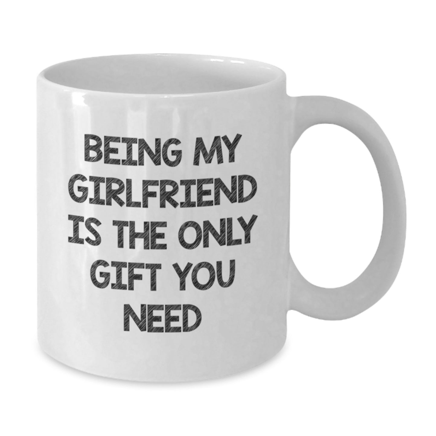Funny White Coffee Mugs Gifts from Men for Sweethearts on Valentine's Being My Sweetheart Is The Only Gift You Need - Additional