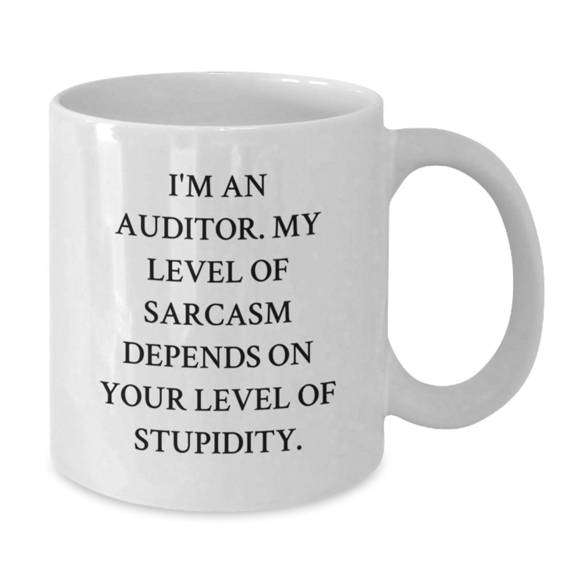 Funny Auditor Gifts for Men, White Coffee Mug with Sarcasm Quote, Christmas Unique Presents, Gifts from Friends, Family, Coworkers - Additional