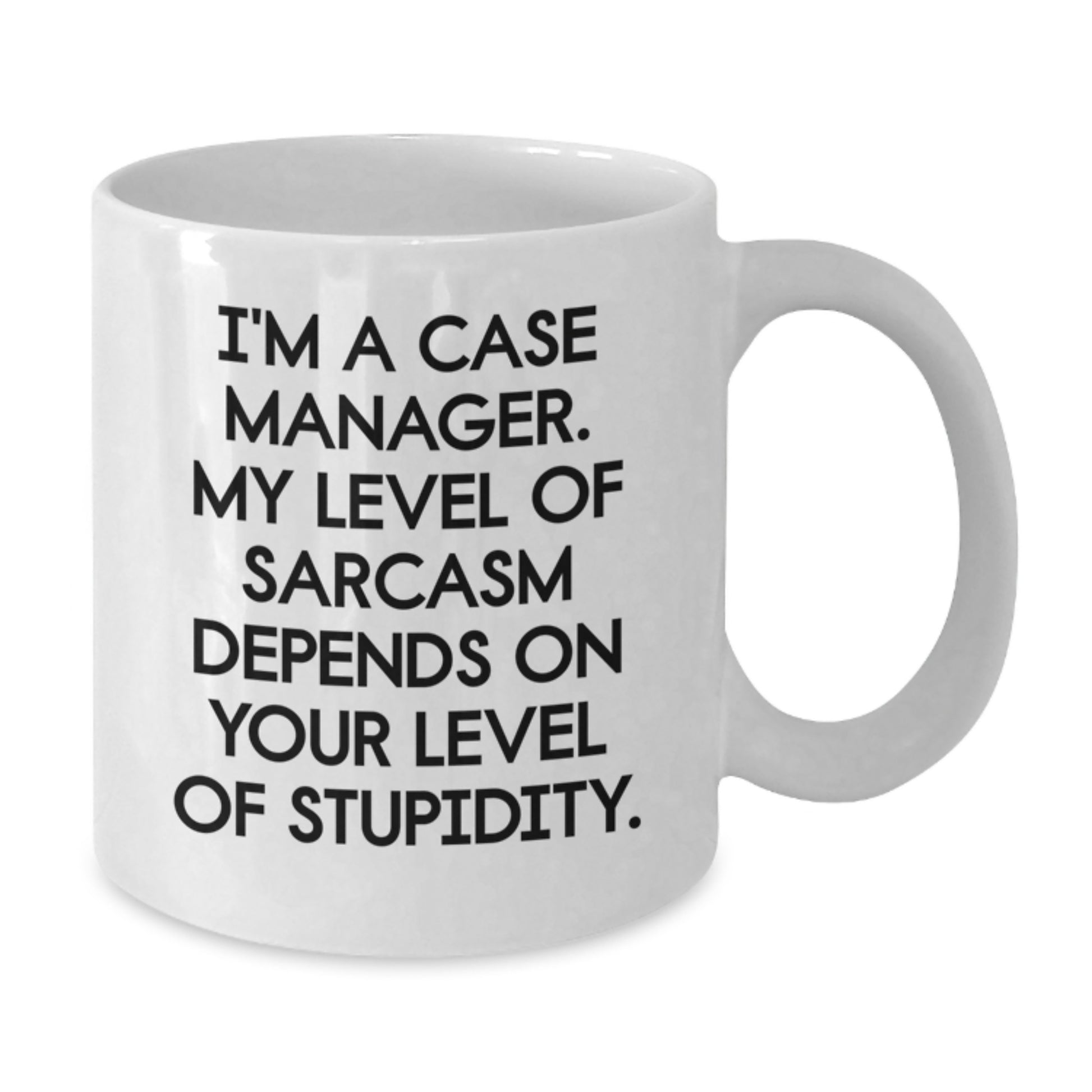 Funny Gifts for Case Manager, Humorous White Coffee Mug, Case Manager Gifts from Friends Graduation Unique Gifts, I'm A Case Manager, Gift for a Man Who Manages Cases - Additional