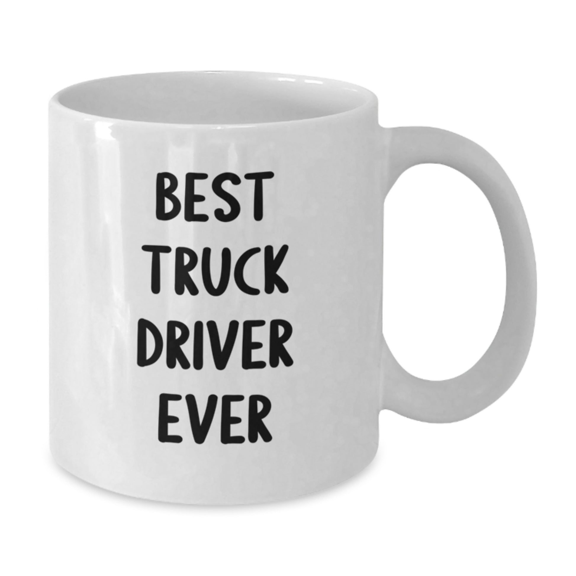 Funny Gifts for Truck Driver, Best Truck Driver Ever Coffee Mug, White Ceramic Mug for Him, Christmas Unique Gifts from Friends - Additional