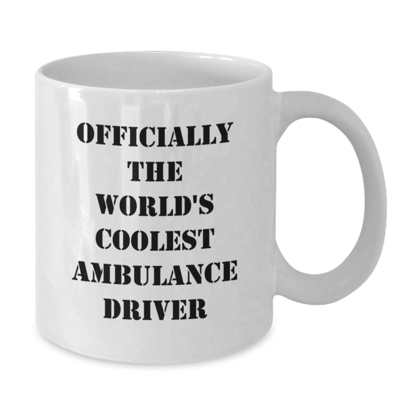 Ambulance Driver Keepsake White Coffee Mug for Him Graduation Gift - Additional