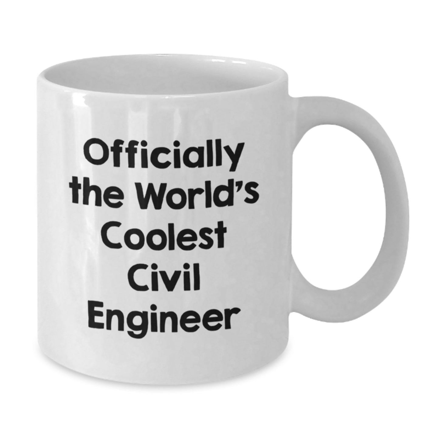 Civil Engineer Keepsake White Mug for Him Birthday Gift – Officially - Additional