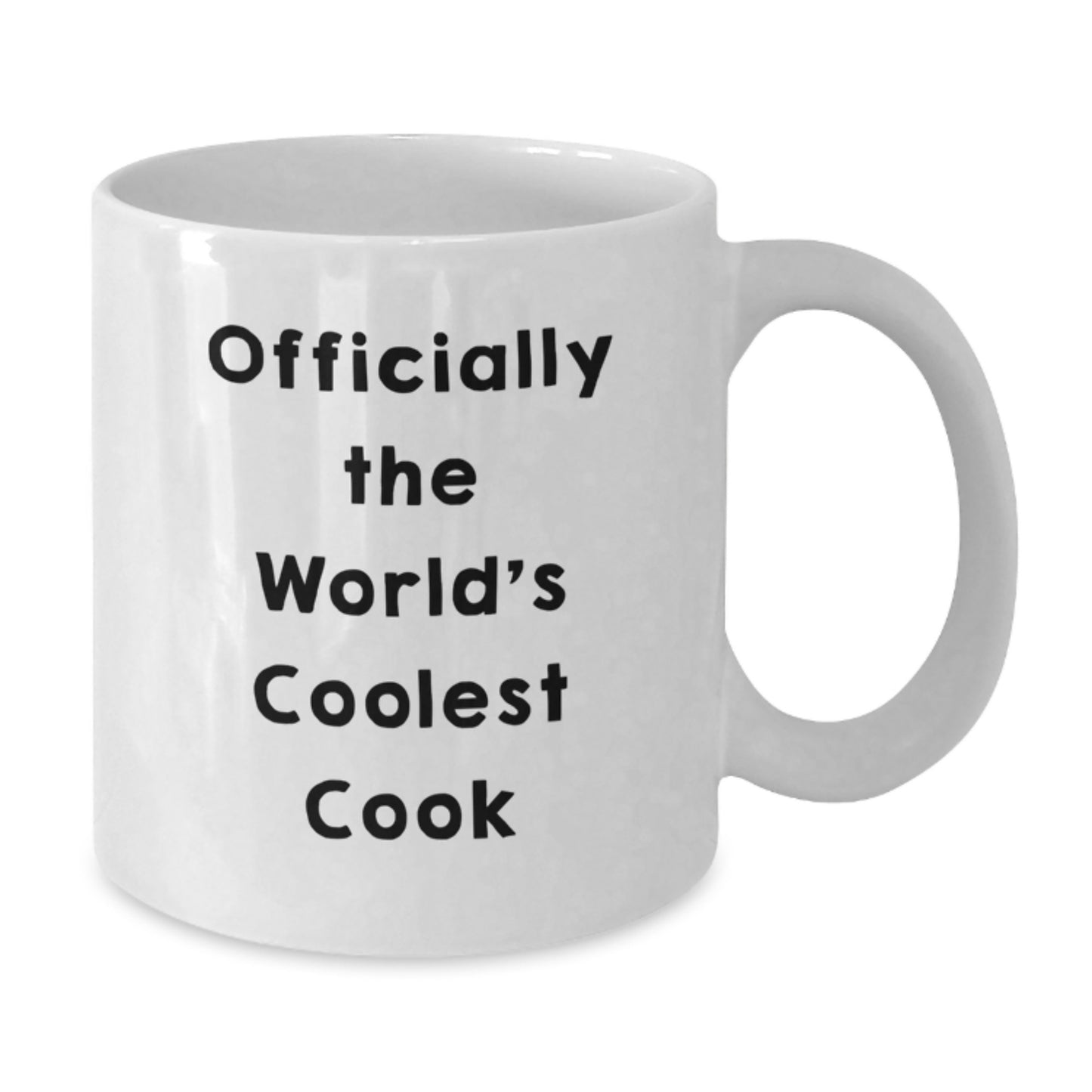 Funny Cook Quotes Officially The World's Coolest Cook White Coffee Mug Gifts from Family to Cook Graduation Unique Gifts - Additional
