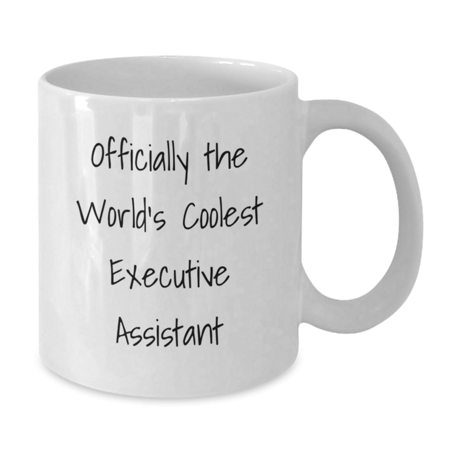 Funny Executive Assistant White Coffee Mugs Gifts from Family - 'World's Coolest Executive Assistant' - Additional