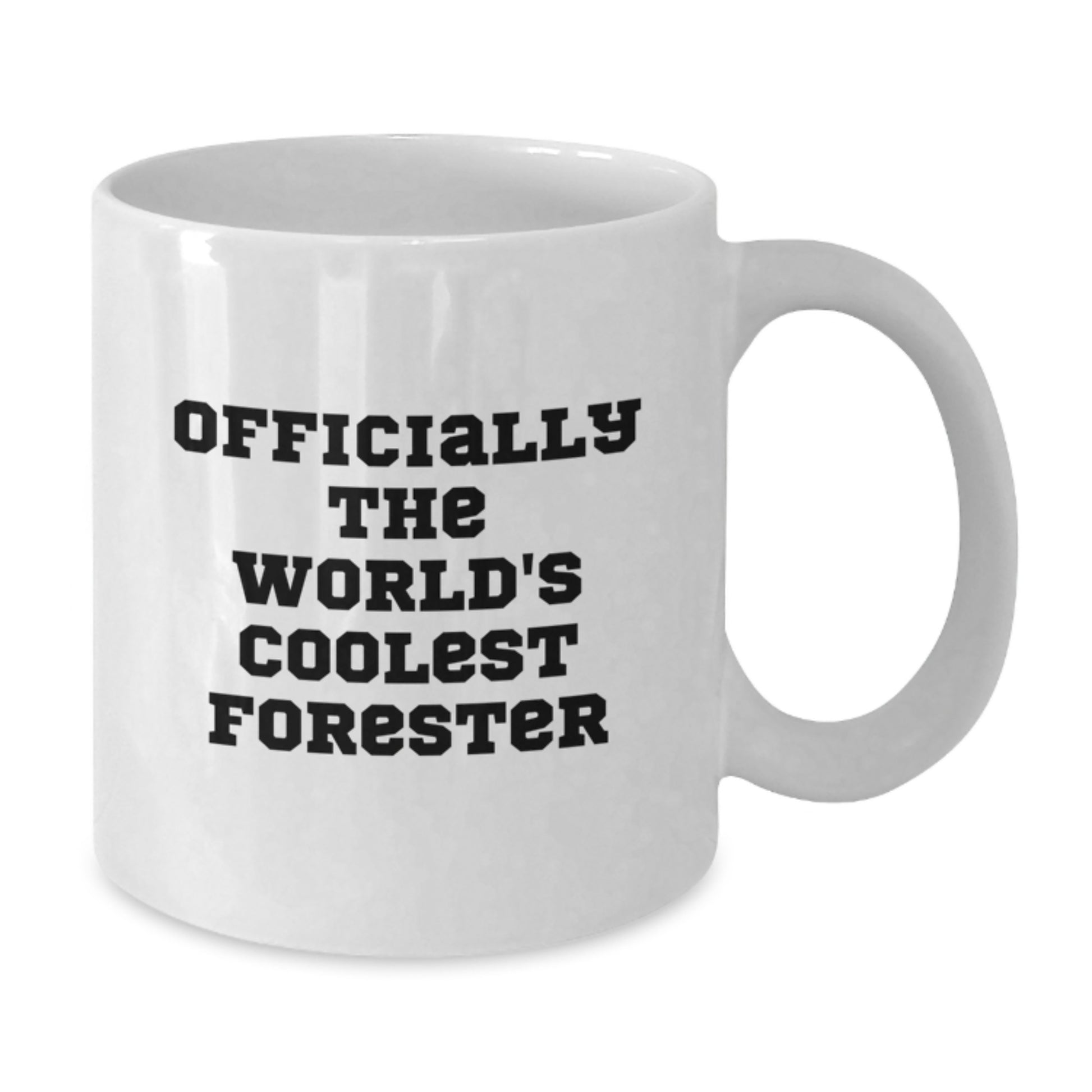 Funny Forester Gifts, White Coffee Mugs, 'Officially The World's Coolest Forester' Quote, Birthday Unique Gifts from Friends to Foresters - Additional