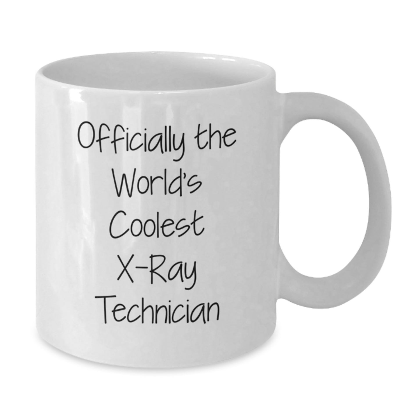 X-Ray Technician Graduation Unique Gifts from Friends for Men White Coffee Mug 'Officially The World's Coolest X-ray Technician' - Additional