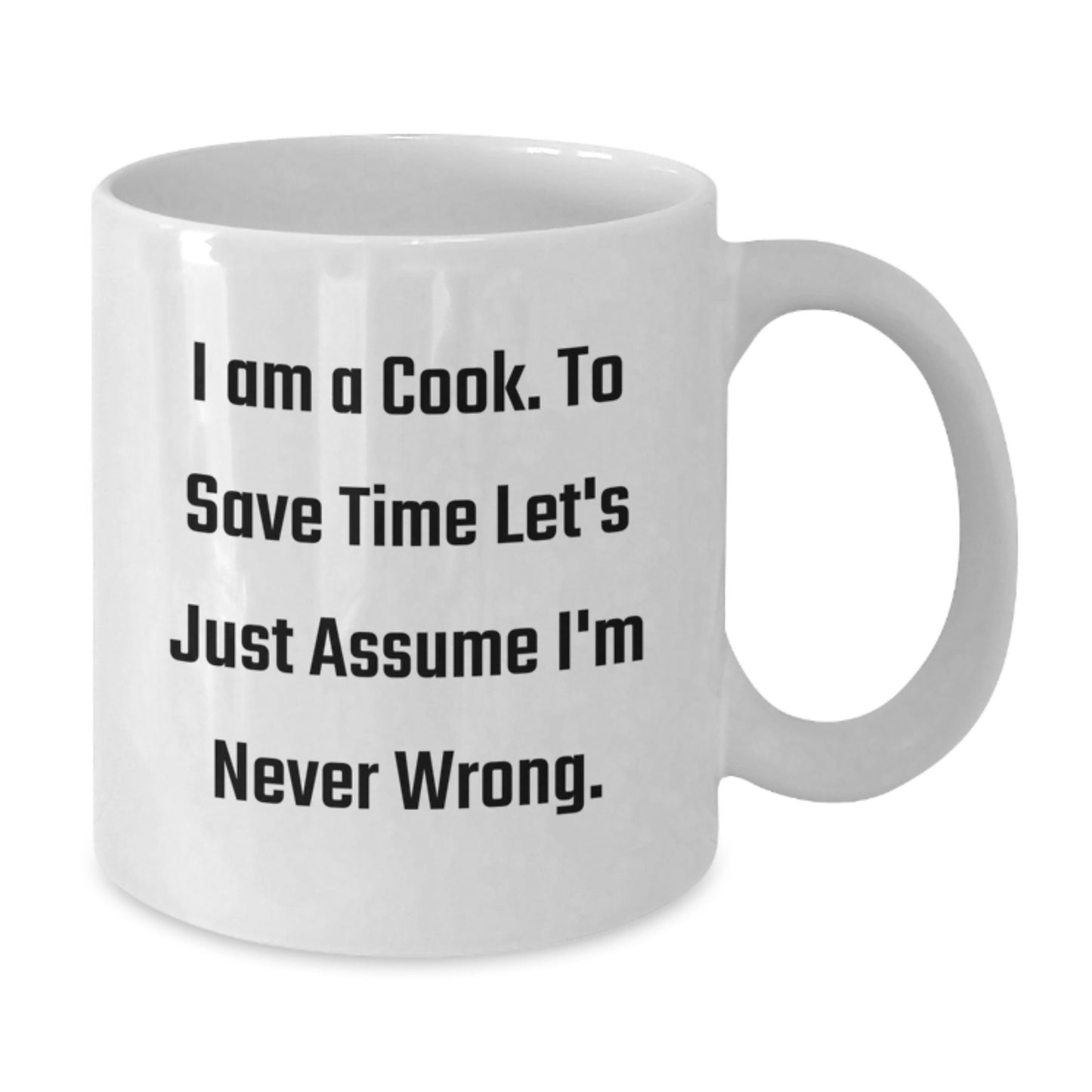 For Him Keepsake White Ceramic Coffee Mug – I Am A Cook Birthday Gift - Additional