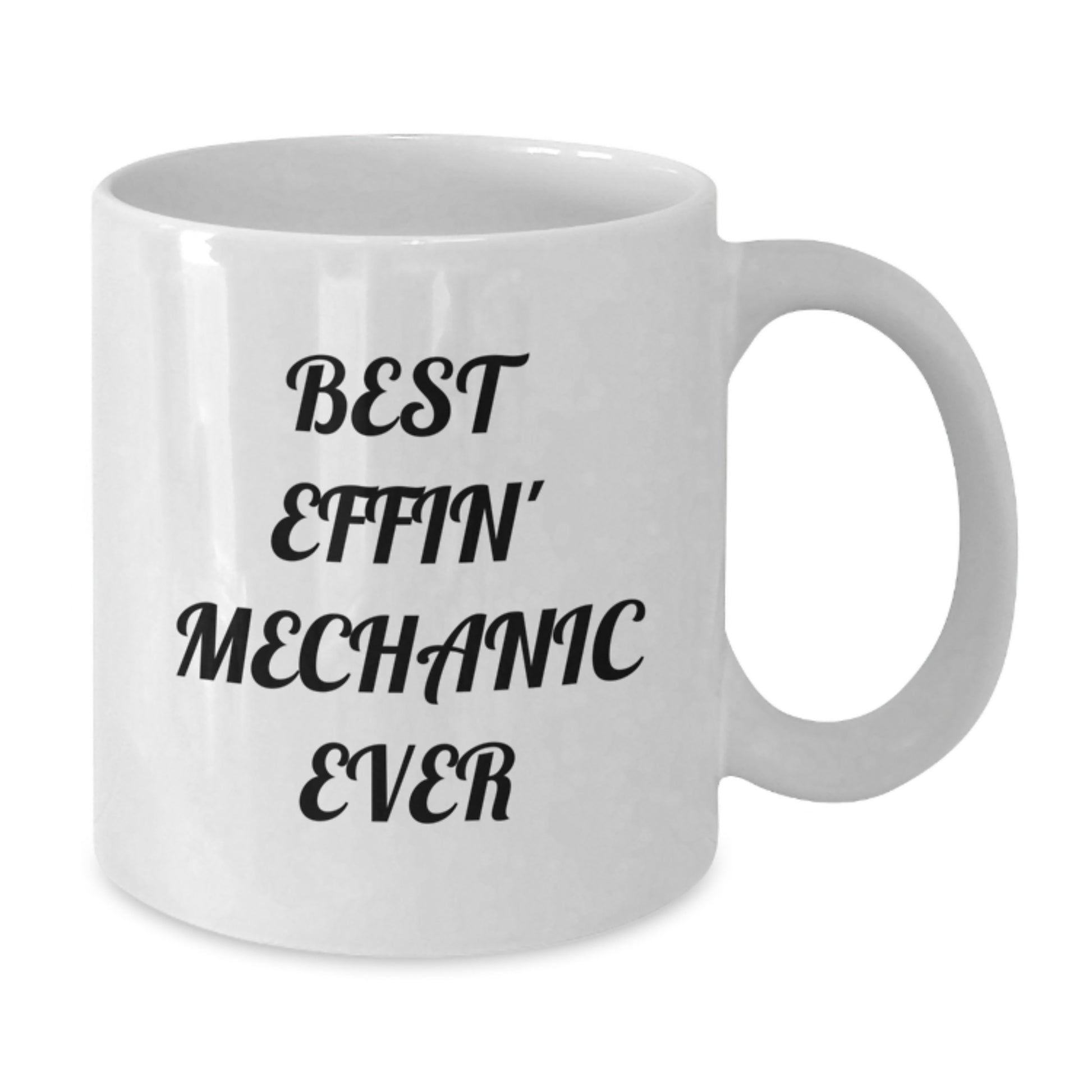 Funny Mechanic Gifts, Best Effin' White Coffee Mug for Mechanic Men, Graduation Unique Gifts from Friends - Additional