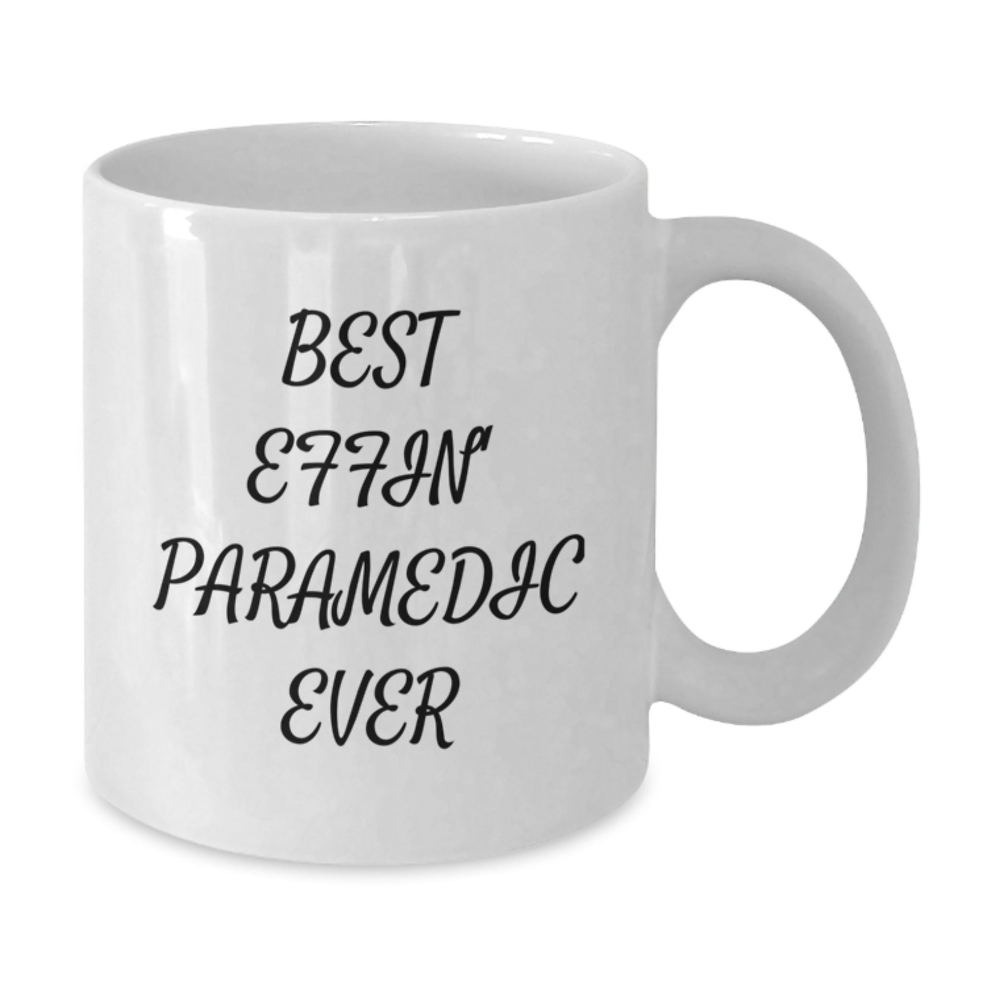 Rescue Worker Humor Gifts for Men, Funny Quote White Coffee Mug, Graduation Unique Gifts from Family, Best Effin' Rescue Worker Ever - Additional
