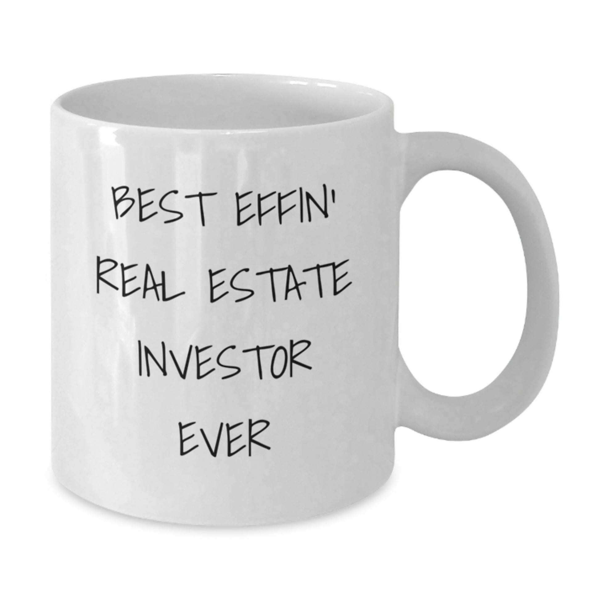 Funny Gifts for Real Estate Investor Friends from Family, Best Effin' Real Estate Investor Ever White Coffee Mug, Unique Graduation Gifts for Real Estate Investor Men - Additional