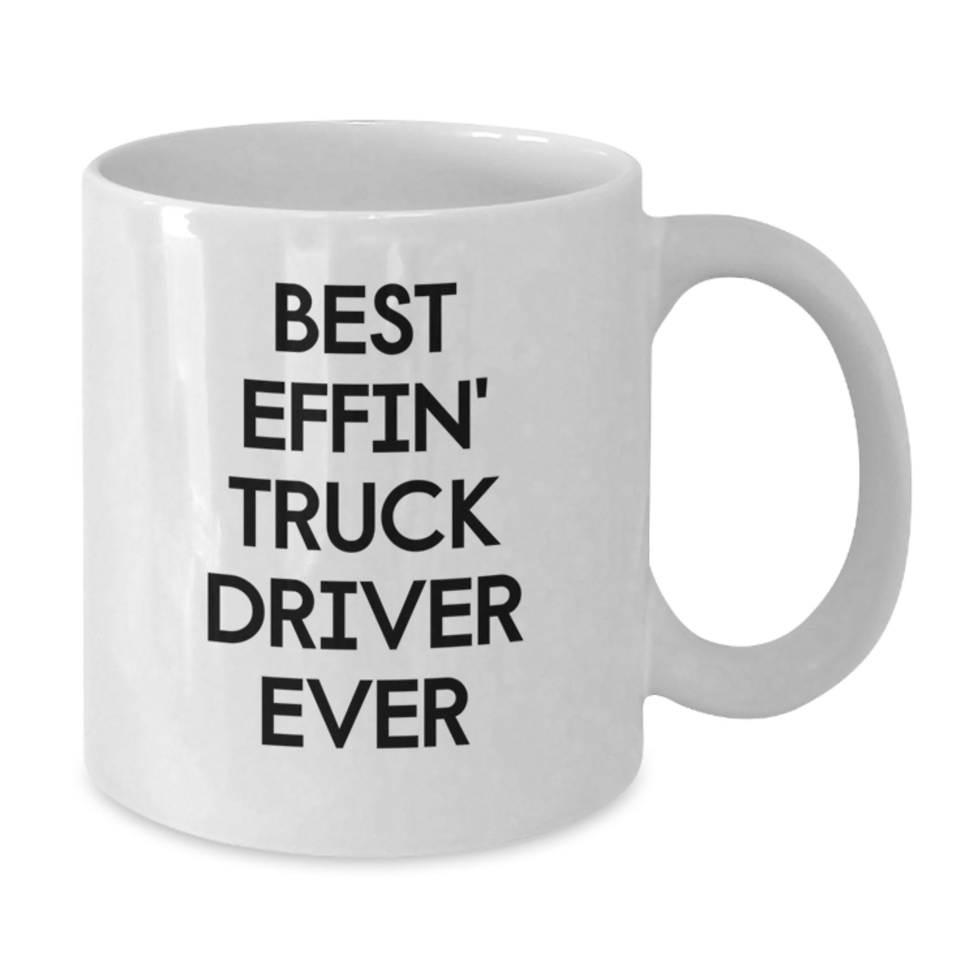 Truck Driver Keepsake Mug for Him Birthday Gift Best Effin' Truck Driver - Additional