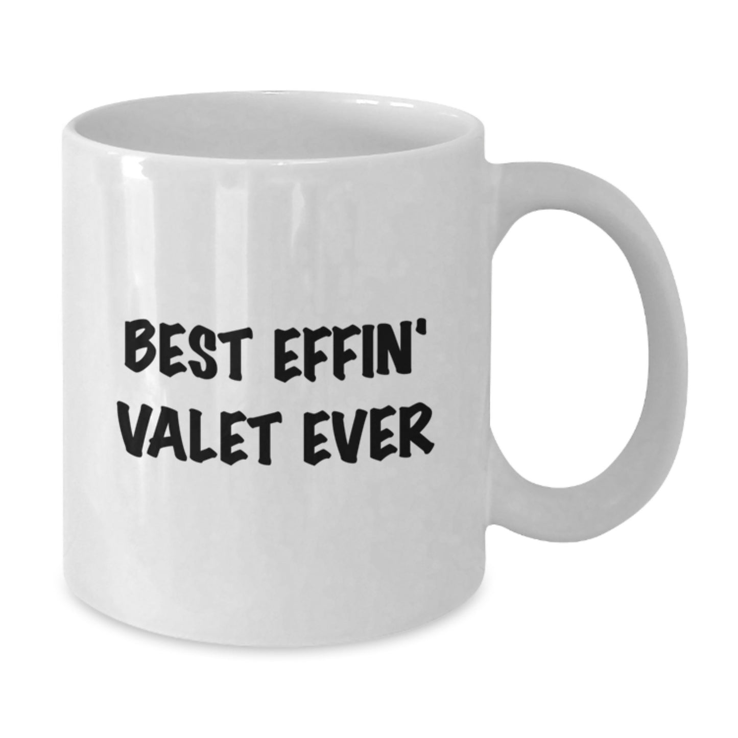 Funny Valet Gifts for Him, Best Effin' Valet Ever White Coffee Mug, Unique Graduation Gifts from Mom to Son - Additional