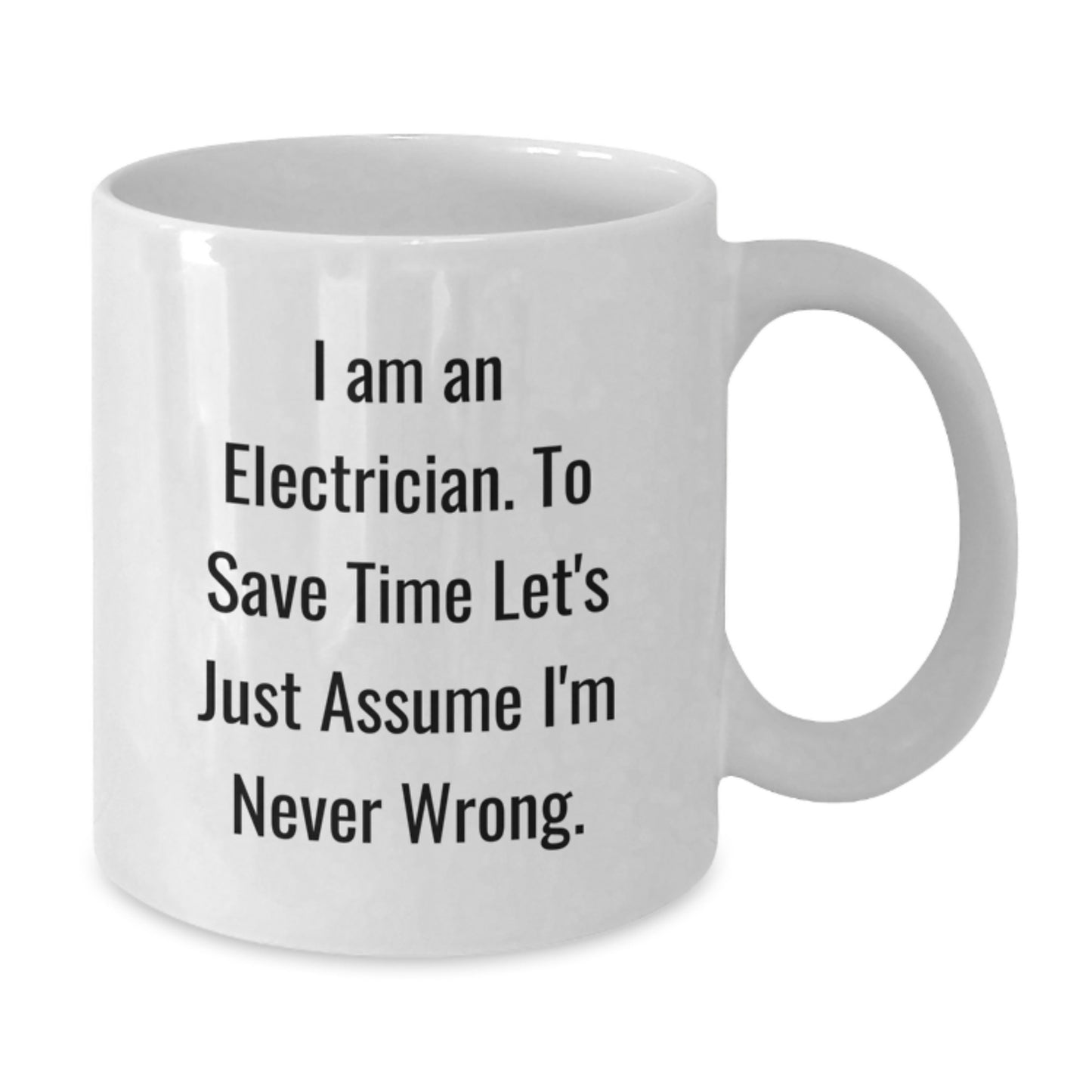 Electrician Keepsake White Coffee Mug for Him Birthday Premium Gift - Additional