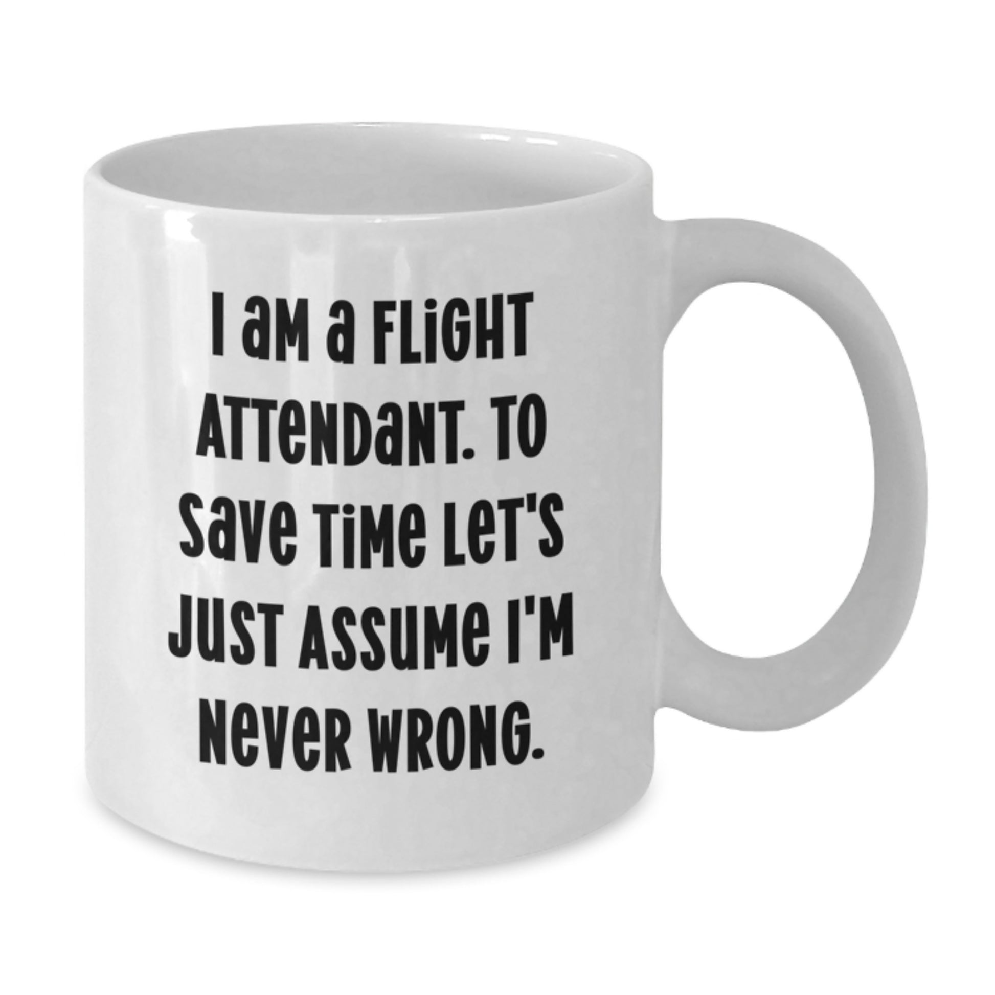 Birthday Gift Flight Attendant White Coffee Mug for Her – Present - Additional