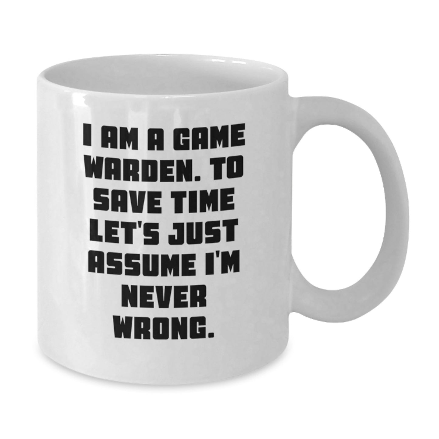 Game Warden Keepsake White Coffee Mug for Him Birthday Gift - Additional