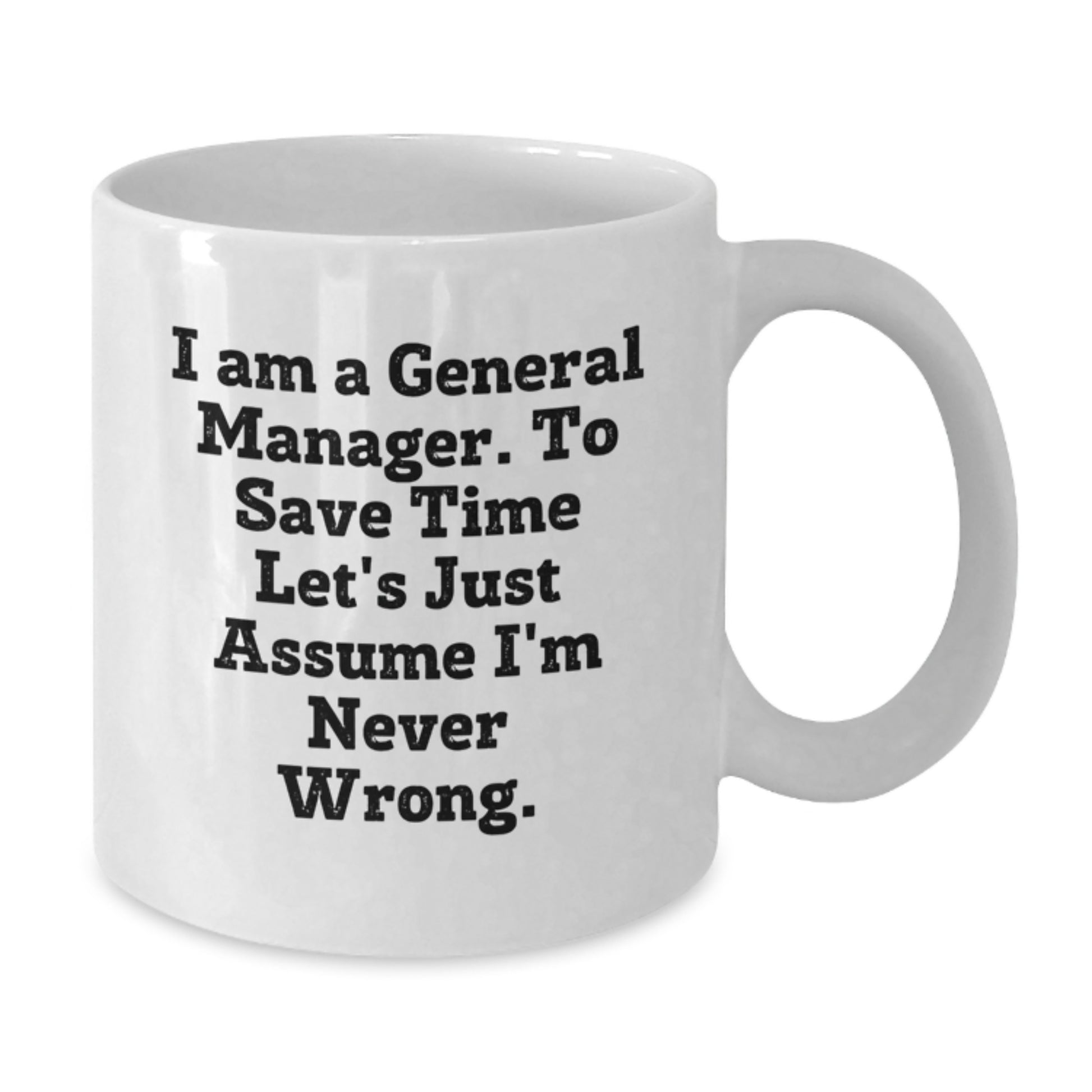 General Manager Keepsake White Coffee Mug for Him Birthday Gift - Additional