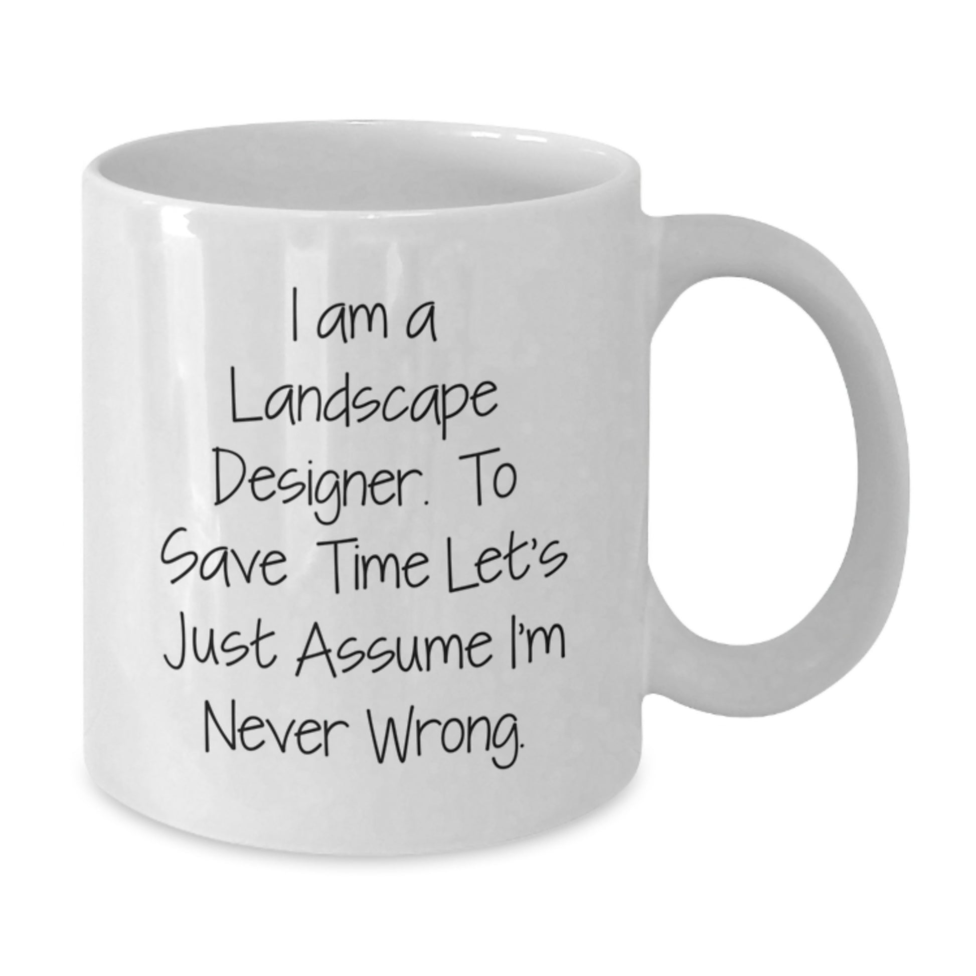 Funny Landscape Designer Gifts for Men, Gifts from Friends to Landscape Designer, White Coffee Mug with I Am A Landscape Designer Quote, Graduation Unique Gifts for Women - Additional