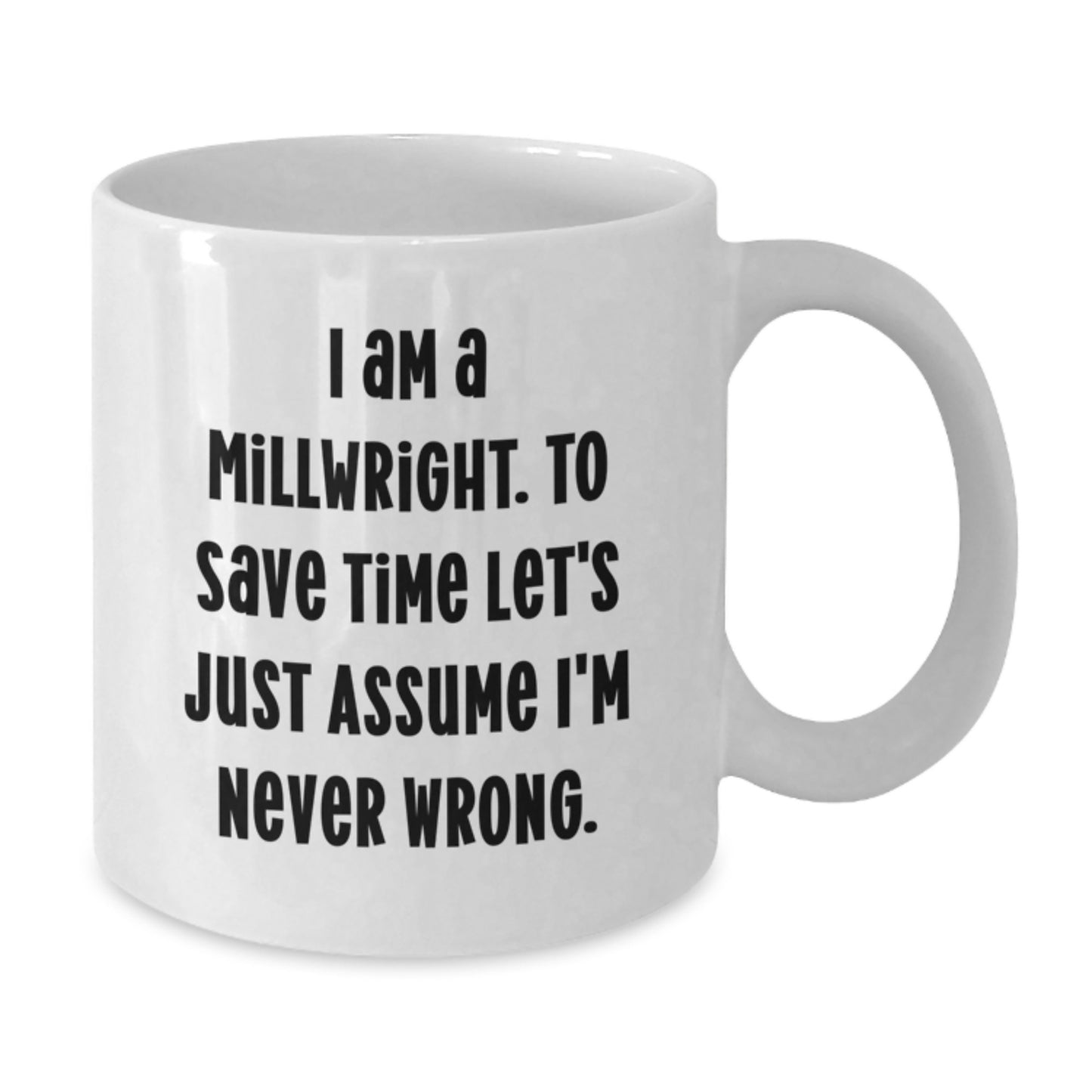 Millwright Keepsake Ceramic White Coffee Mug for Him Birthday Gift - Additional