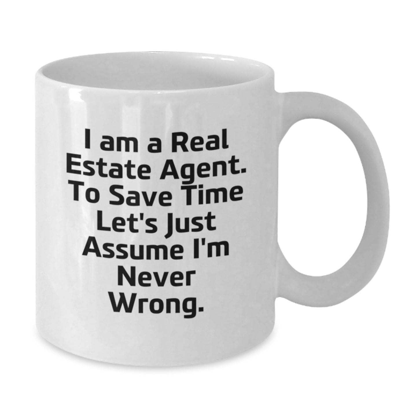 Real Estate Agent Keepsake White Coffee Mug for Him Birthday Gift - Additional