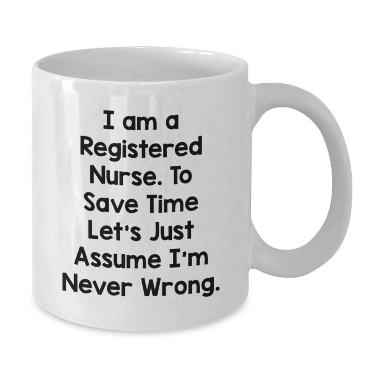Registered Nurse Keepsake White Coffee Mug for Him Birthday Gift - Additional