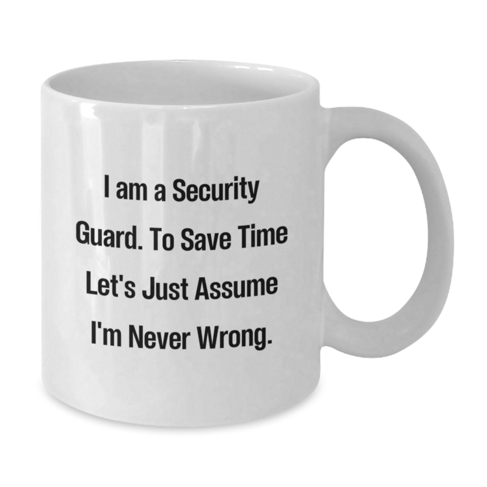 Security Guard Keepsake White Coffee Mug for Him Birthday Gift - Additional