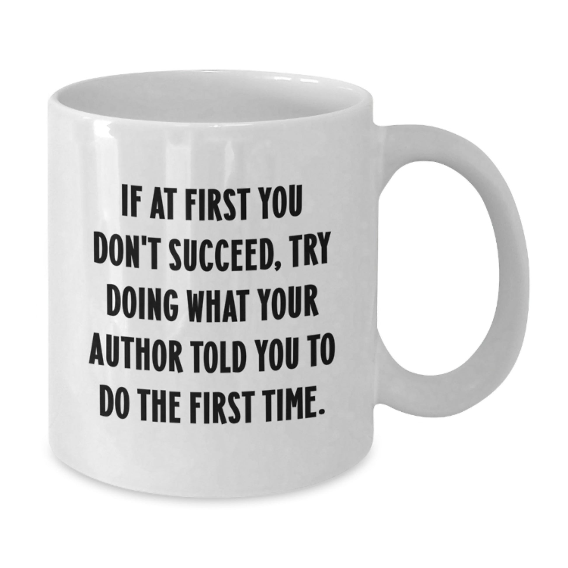 Funny Author Gifts for Him from Friends, White Coffee Mugs for Men, Unique Graduation Unique Gifts - Additional