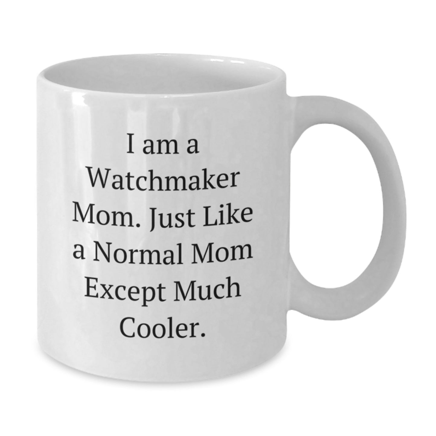 Birthday Gift Watchmaker Mom Mug – For Her Present, Coffee & Clock Charm - Additional