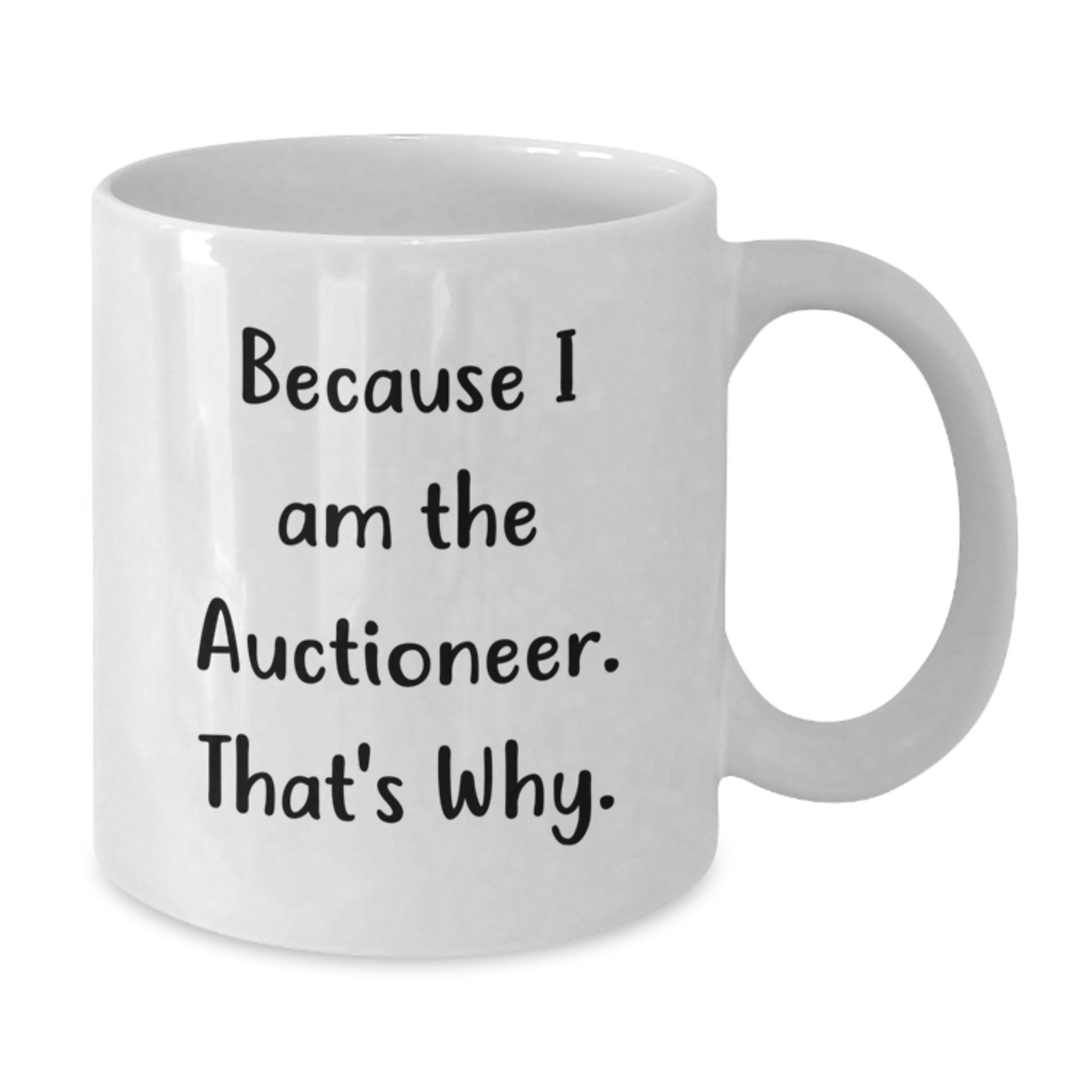 Auctioneer Keepsake White Coffee Mug for Him Birthday Gift Ceramic 11oz - Additional