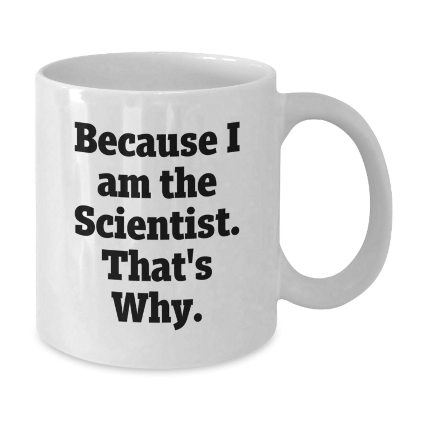 Birthday Gift Keepsake White Ceramic Coffee Mug for Him Scientist - Additional