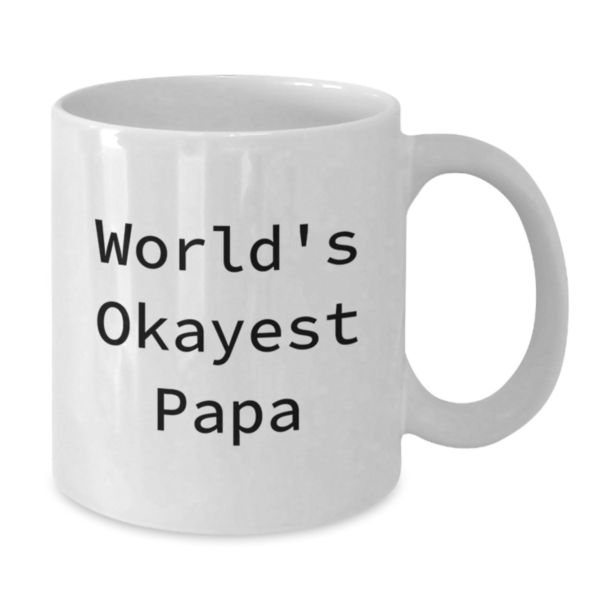Papa Keepsake White Coffee Mug for Him Birthday Gift Surprise - Additional
