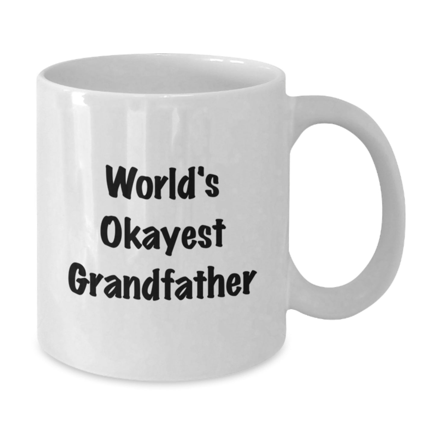 Grandfather Keepsake Mug World's Okayest Grandfather Birthday Gift - Additional