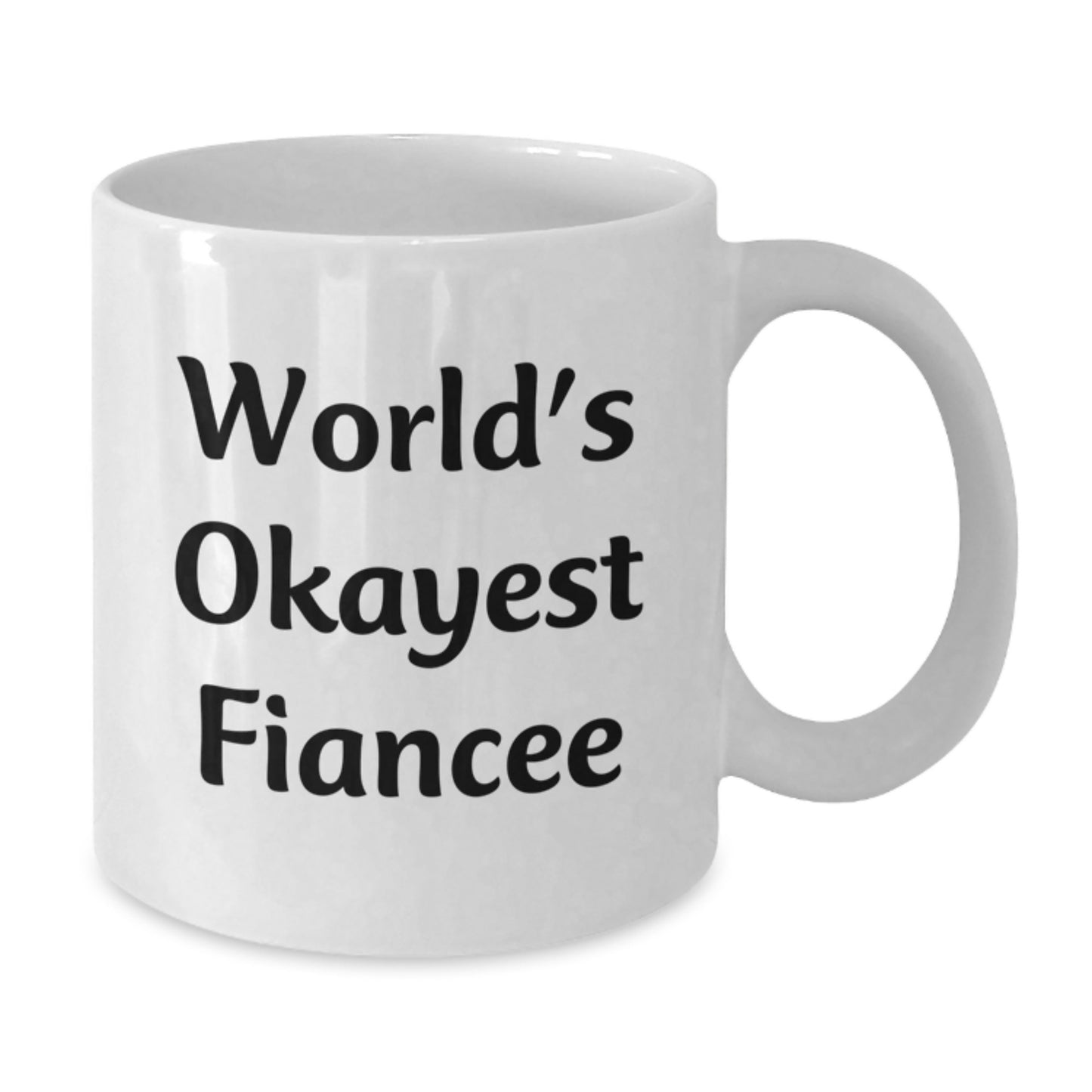 Fiancee White Coffee Mug Idea for Coworkers Birthday Cheerful Gift - Additional