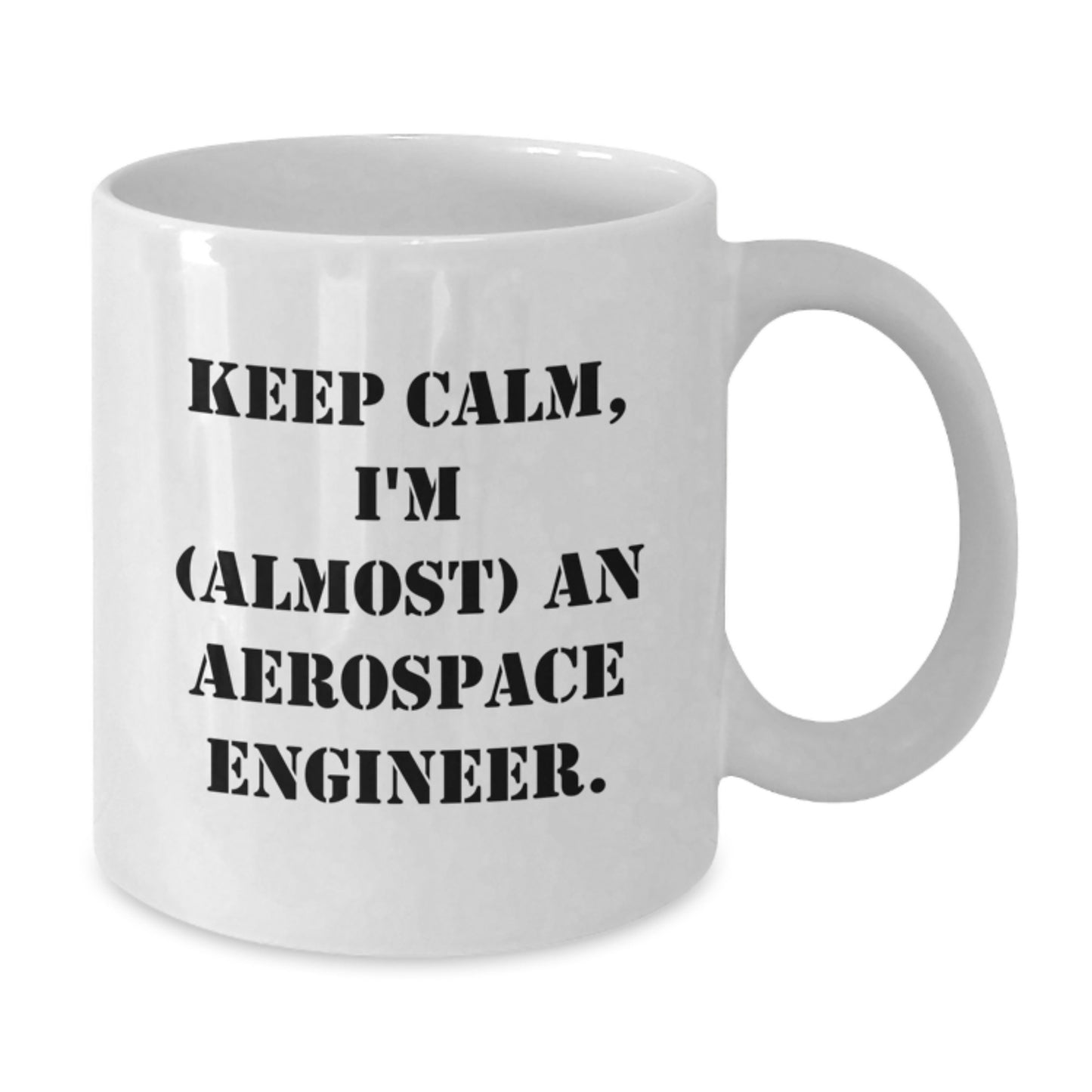 Birthday Gift Aerospace Engineer White Coffee Mug for Her - Additional