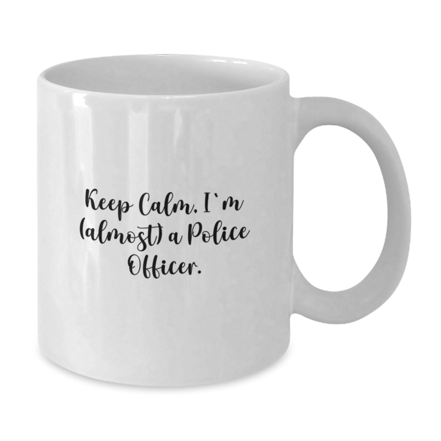 Birthday Gift Police Officer White Coffee Mug for Her Present - Additional