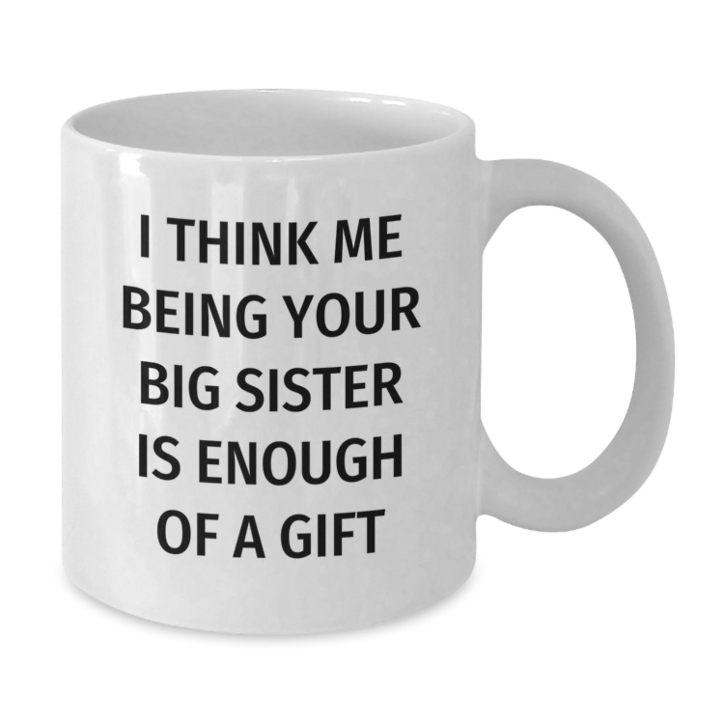 Big Sister Keepsake Mug for Her Birthday Gift – White 11oz Ceramic - Additional