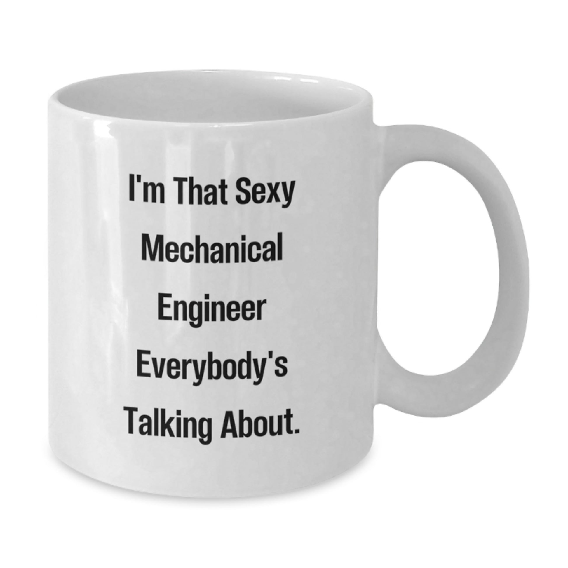 Funny Mechanical Engineer Gifts for Him, White Coffee Mug, Perfect Birthday Unique Presents from Friends to Men - Additional