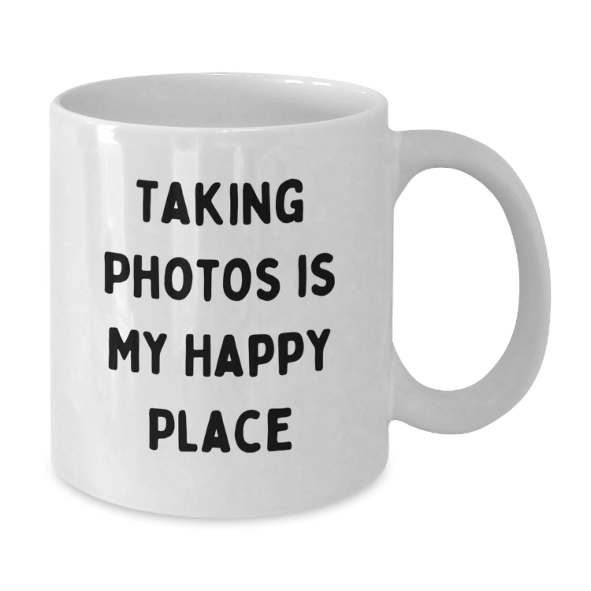 Taking Photos Gifts for Him - Funny 'Taking Photos Is My Happy Place' White Coffee Mug, Gifts from Men, Friends, or Family for Christmas Unique Gifts - Additional