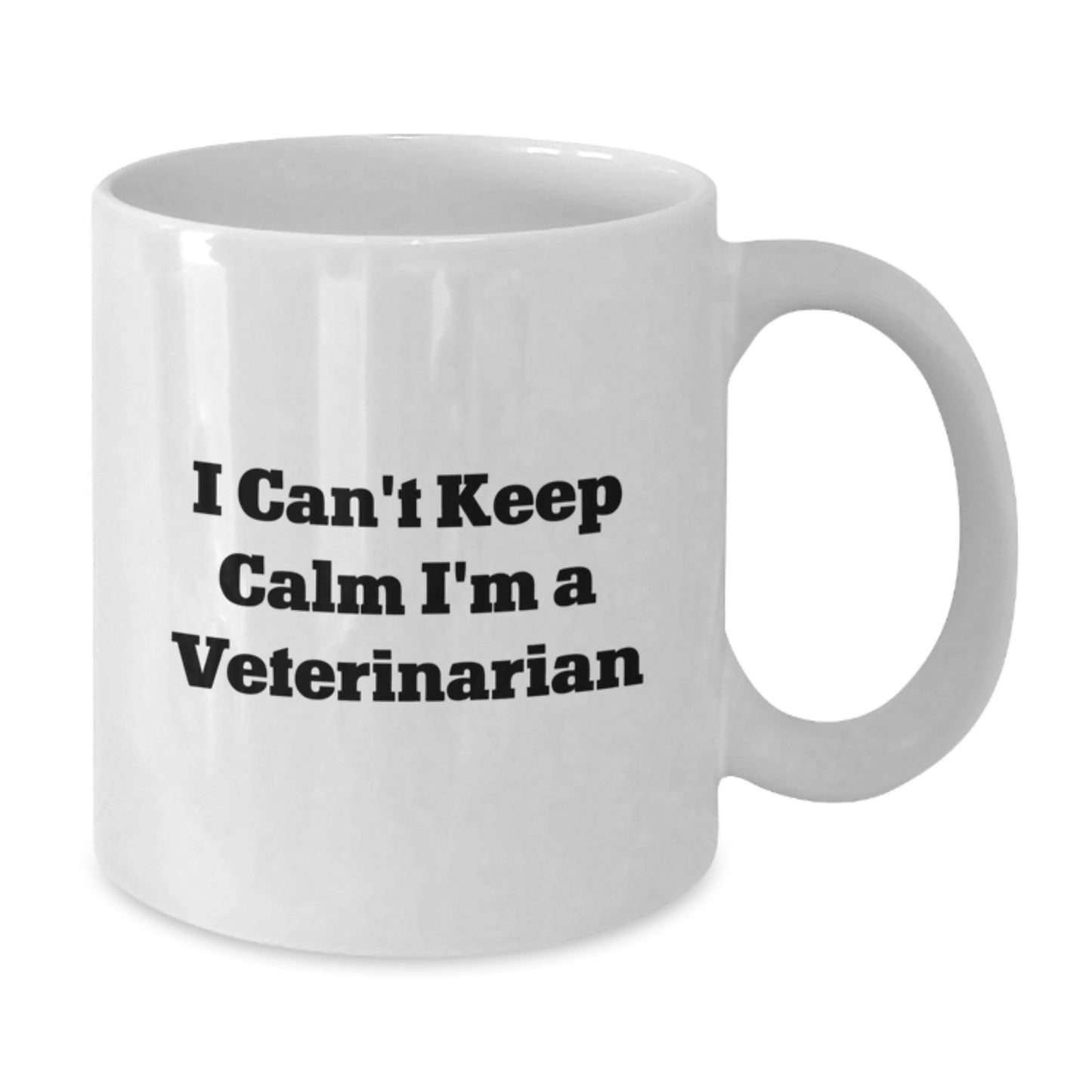 Funny Veterinarian Mug Gifts for Men and Women, White Coffee Mug, 'I Can't Keep Calm I'm A Veterinarian', Unique Christmas Unique Gifts from Family and Friends - Additional