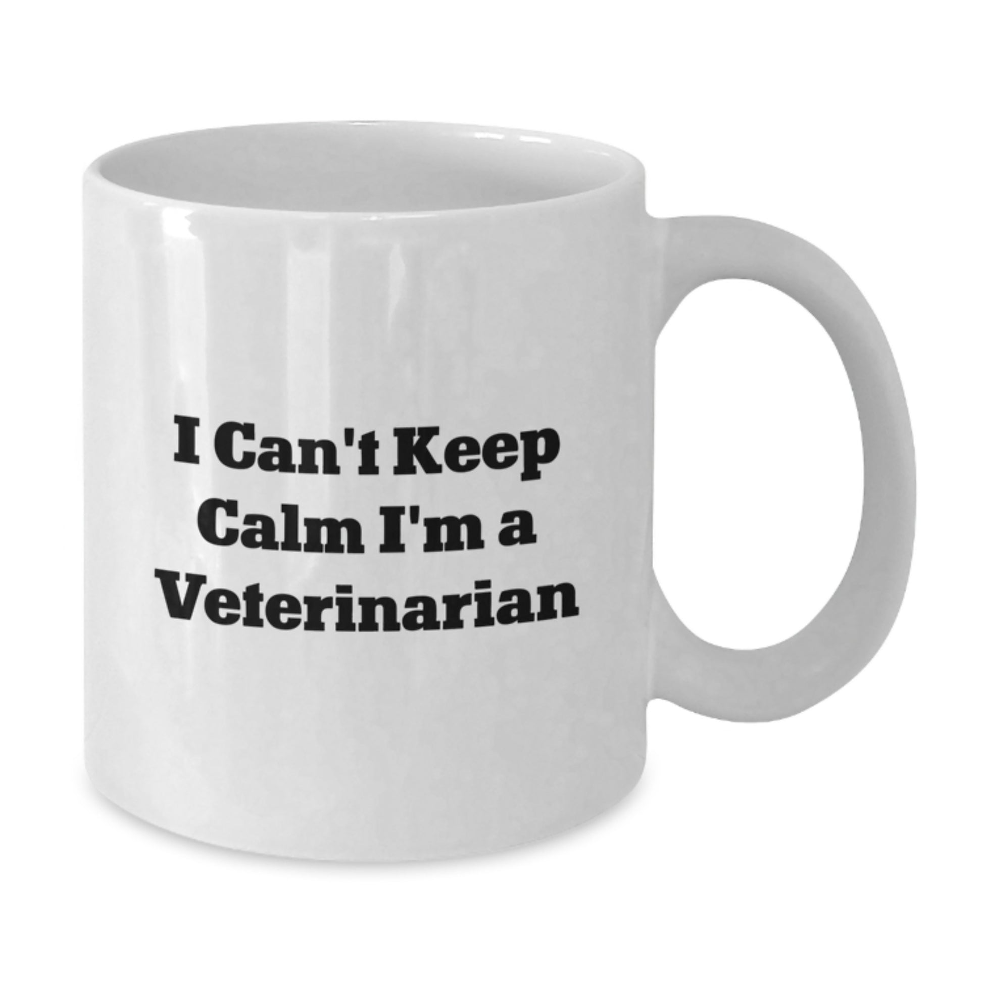Funny Veterinarian Mug Gifts for Men and Women, White Coffee Mug, 'I Can't Keep Calm I'm A Veterinarian', Unique Christmas Unique Gifts from Family and Friends - Additional
