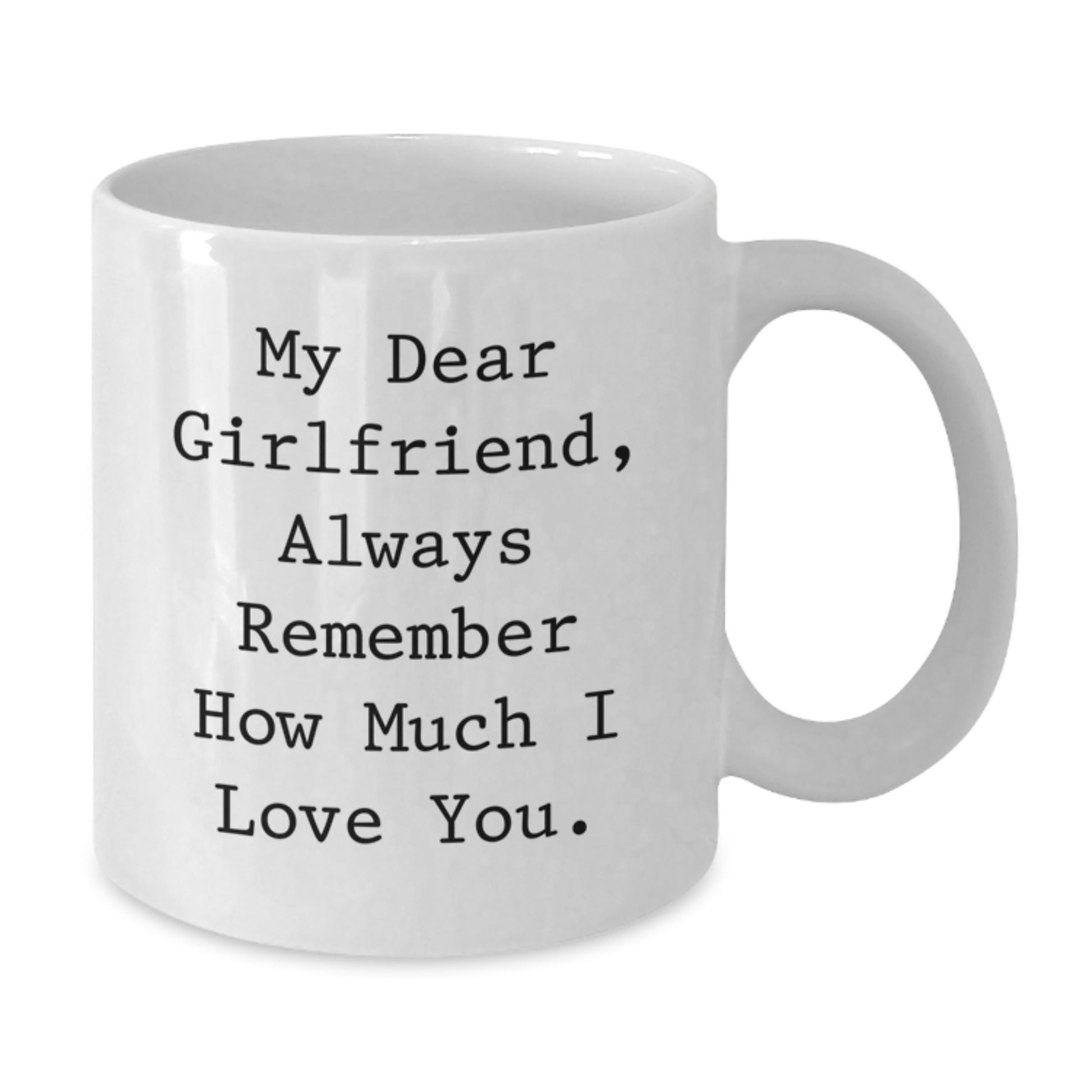 Funny Sweetheart Gifts for Her, Birthday Unique Gifts from Men, White Coffee Mug with Always Remember How Much I Love You Quote - Additional