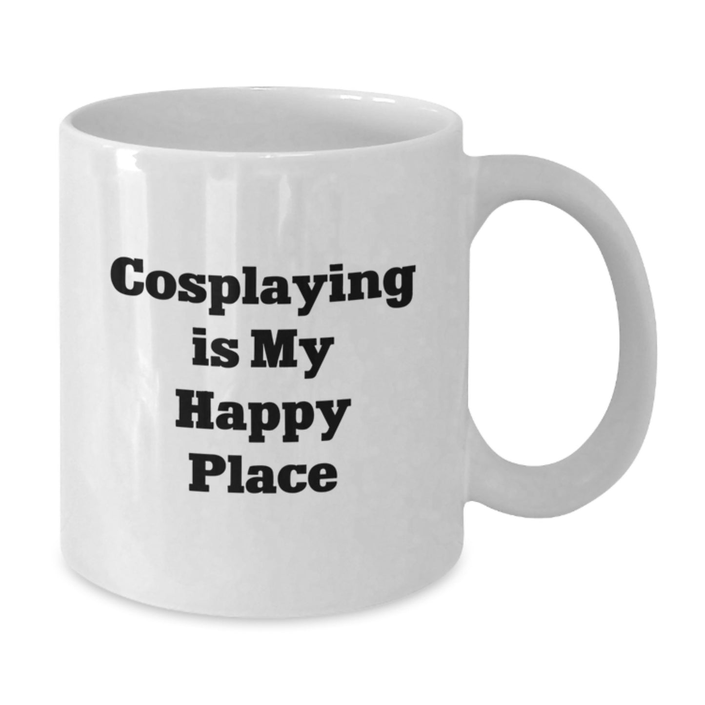 Funny Cosplaying Gifts for Cosplayers Men Women Friends Family Members from Friends, Birthday Unique Cosplaying Coffee Mugs White Ceramic, Cosplaying Is My Happy Place - Additional