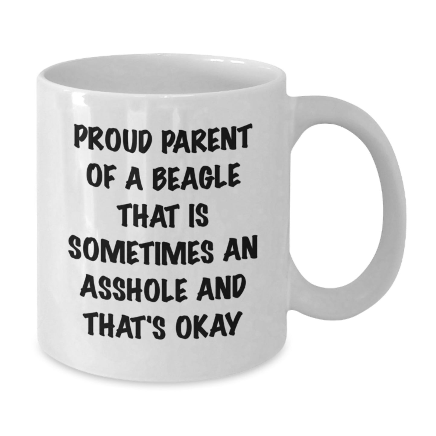 Funny Beagle Dog Lover Gifts from Mom for Beagle Owners White Coffee Mug - Additional