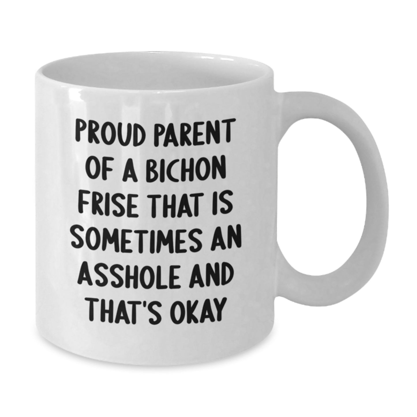 Bichon Frise Dog Funny Quotes White Coffee Mug Gifts from Dad to Bichon Frise Dog Lover on Father's Day - Additional