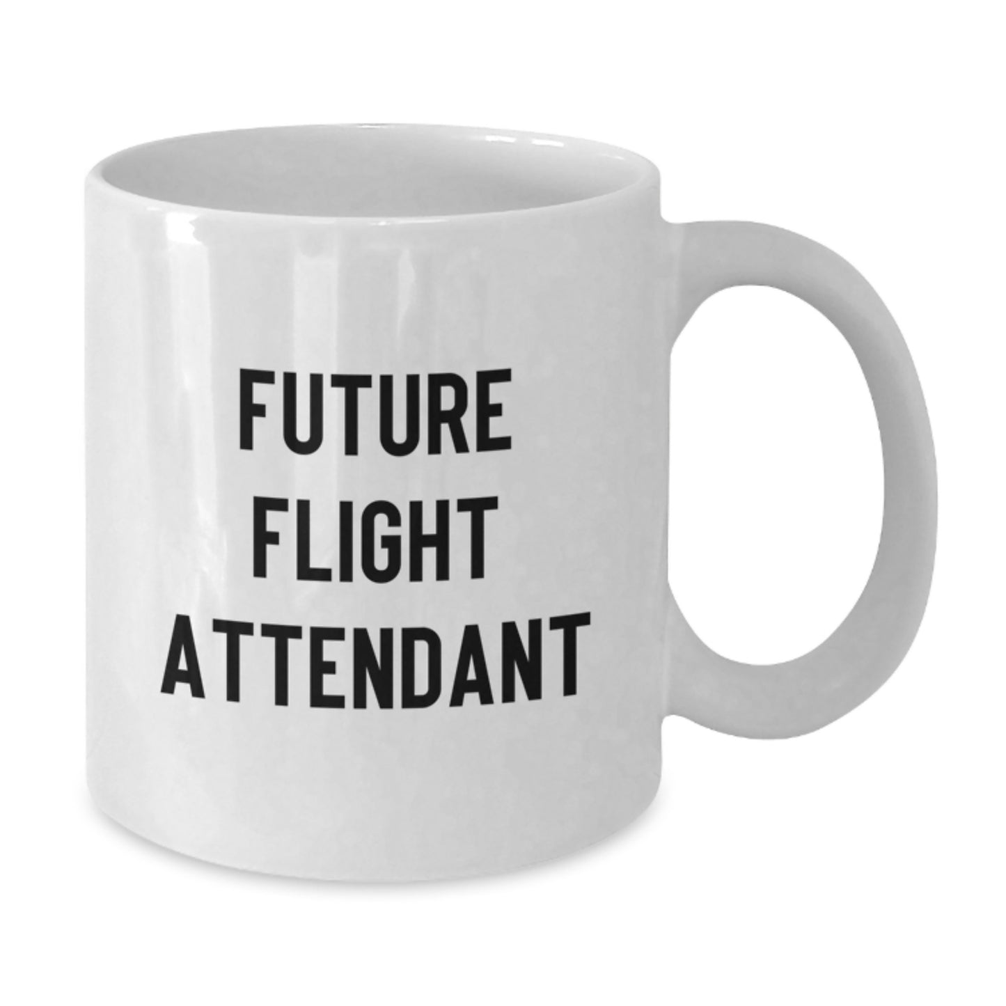 Funny Flight Attendant Quotes, Gifts from Friends for Future Flight Attendant, White Coffee Mug, Birthday Unique Gifts for Flight Attendant - Additional