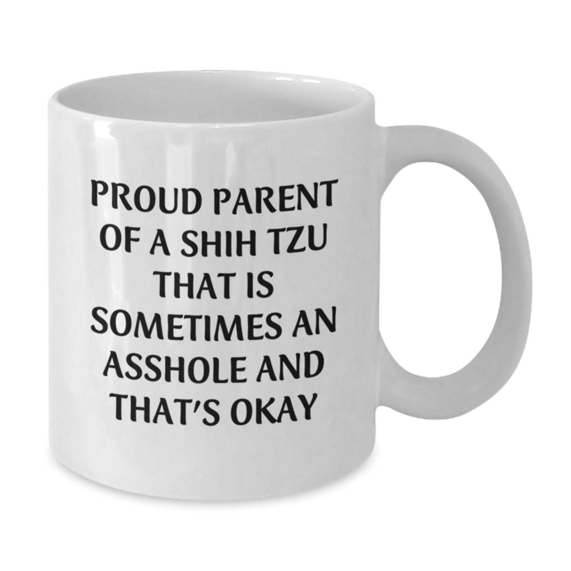 Funny Shih Tzu Dog Lover Gifts from Dad, Unique Father's Day Unique Gifts for Proud Parents, White Coffee Mug - Additional