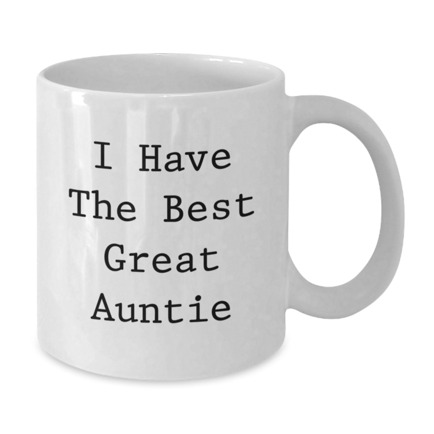 Funny Quotes Auntie Gifts, White Coffee Mug for Auntie, Best Great Auntie Valentine's Unique Gifts from Men, Women, Friends, Family - Additional