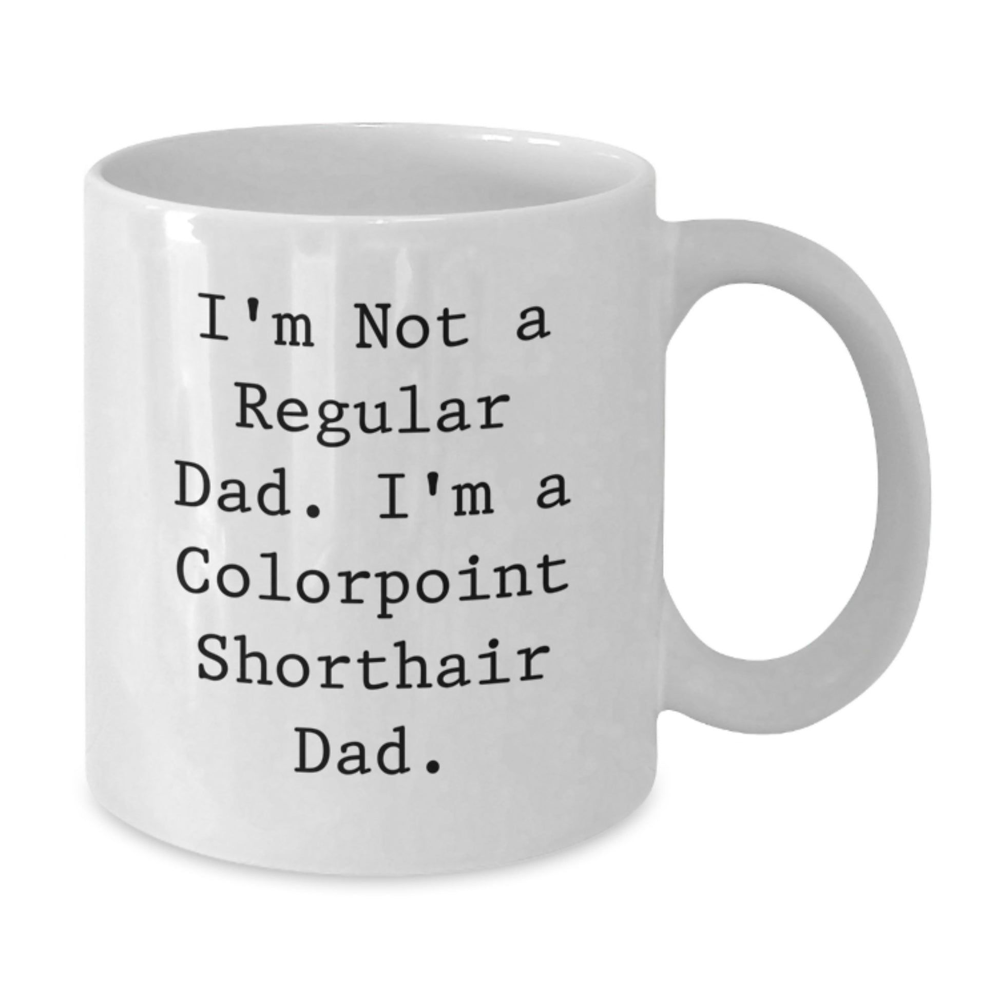 Funny Colorpoint Shorthair Cat Gifts from Dad for Christmas Unique Mugs - Additional
