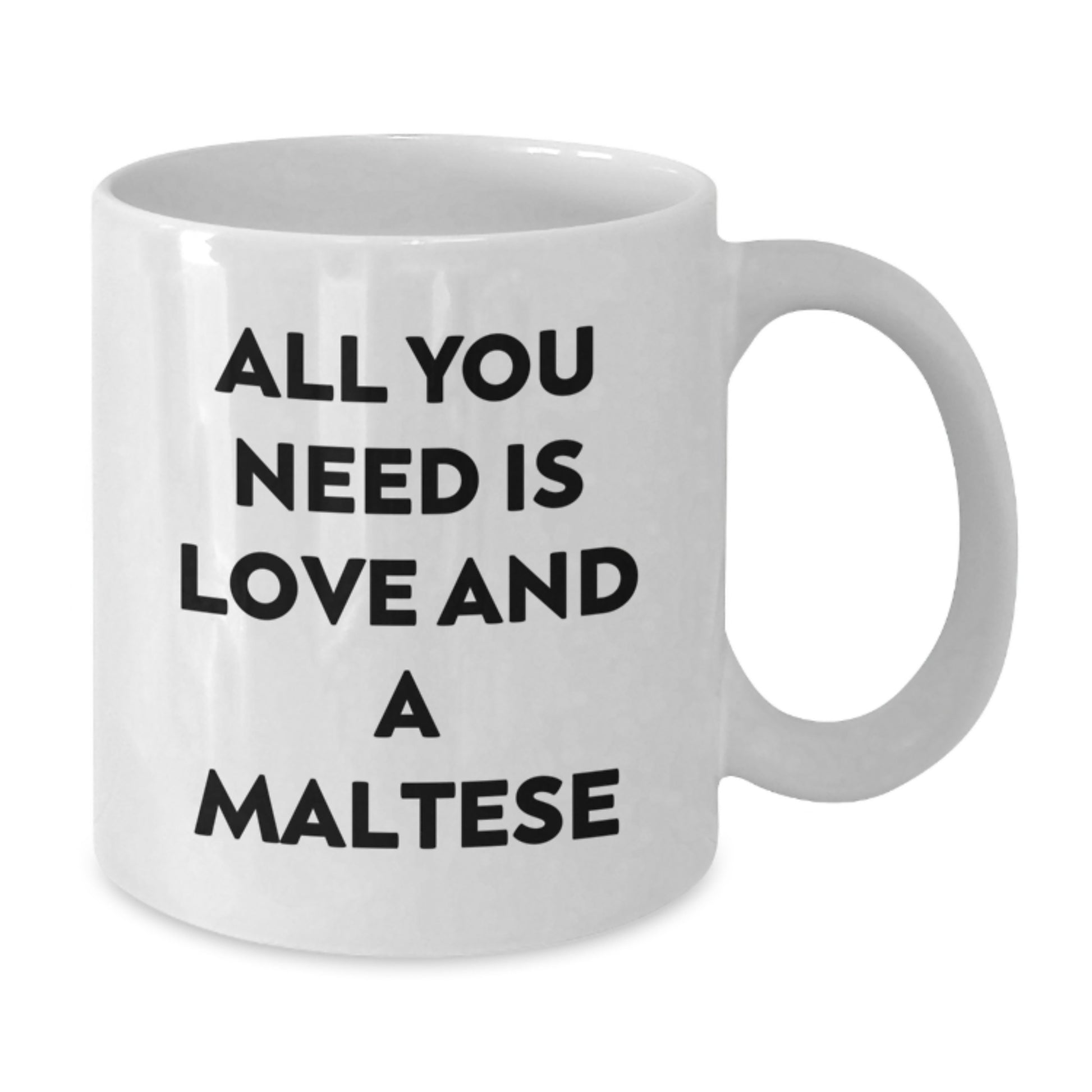 Maltese Dog Lover Gifts from Friends - Inspirational White Coffee Mug for Birthday Unique Gifts - Additional