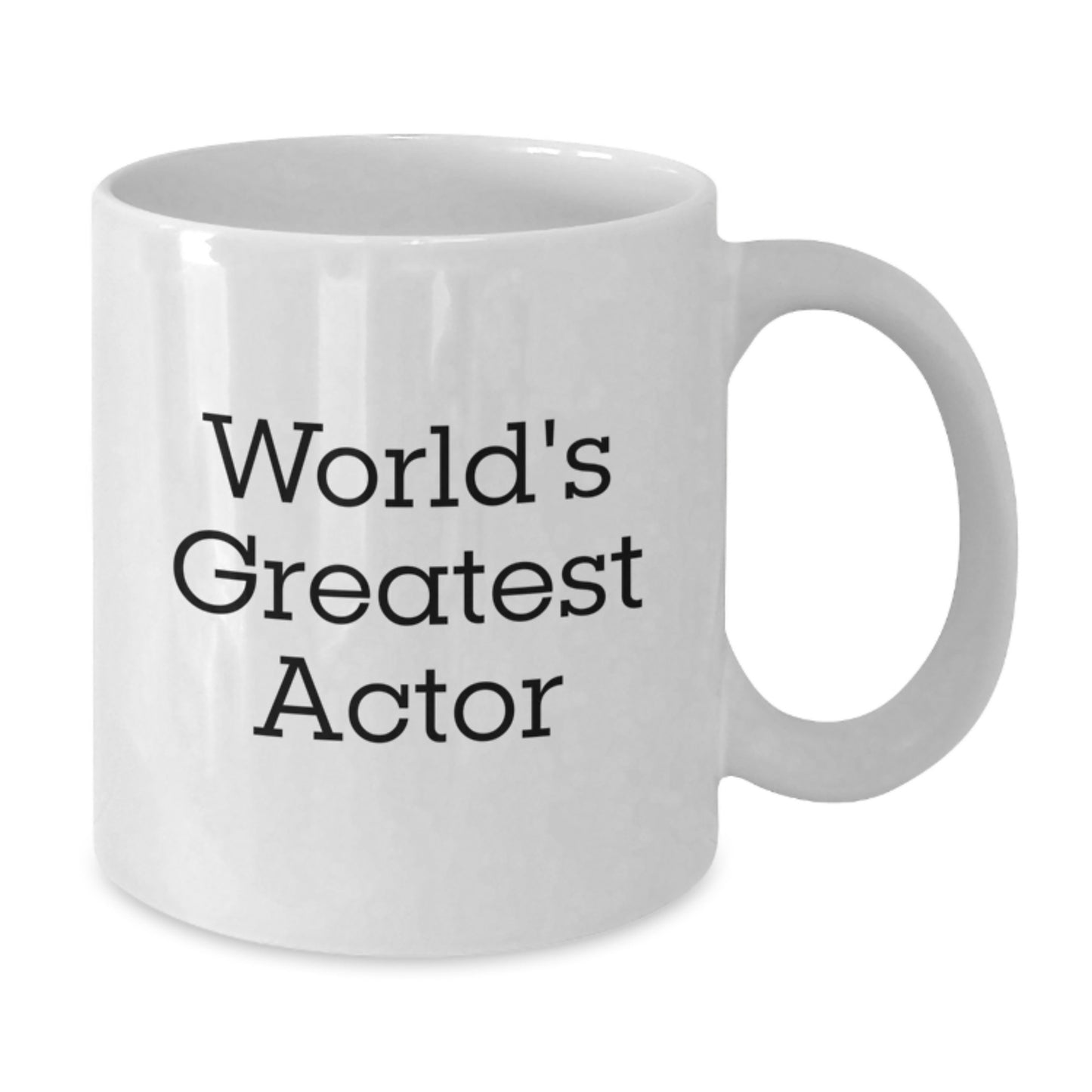 Funny Quote for Actor World's Greatest Actor, Actor Gifts for Men, White Coffee Mug from Friends, Unique Father's Day Unique Gifts - Additional